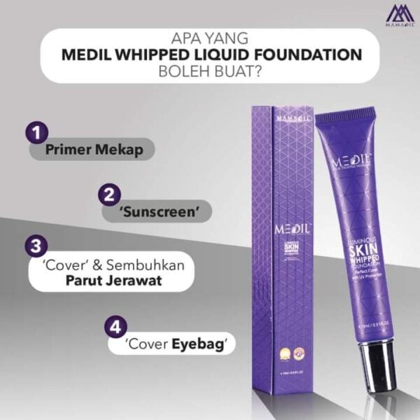 Kebaikan Medil Whipped Liquid Foundation