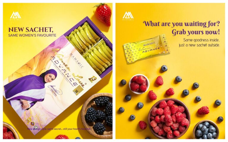 Produk Women Love Advance Mamadil yang mengandungi khasiat kolagen tripeptide